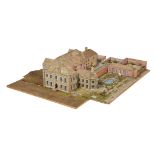 AN ARCHITECTURAL MODEL OF FLAXLEY ABBEY, BY OLIVER MESSEL
