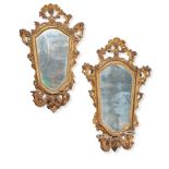 A PAIR OF NORTH ITALIAN GILTWOOD GIRANDOLES, 19TH CENTURY