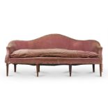 A GEORGE III MAHOGANY SOFA, CIRCA 1790 AND LATER