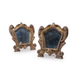 A PAIR OF ITALIAN GILTWOOD MIRRORS, EARLY 19TH CENTURY AND LATER