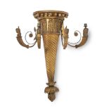 A GILTWOOD GIRANDOLE IN EGYPTIAN REVIVAL TASTE, 19TH CENTURY