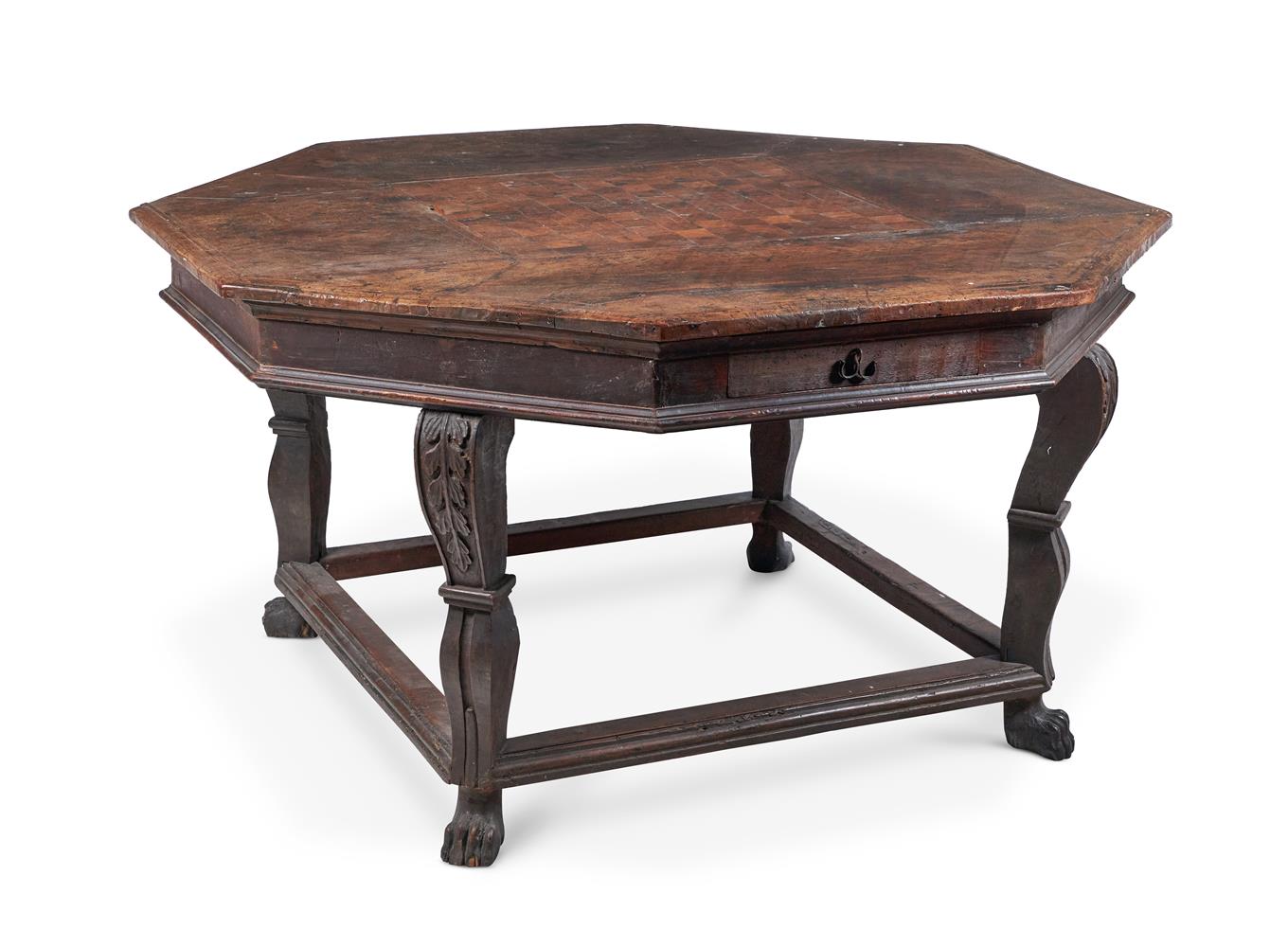 A SPANISH WALNUT AND INLAID CENTRE TABLE, 19TH CENTURY - Image 2 of 4