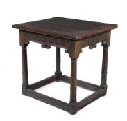 AN OAK SIDE TABLE, FIRST HALF 17TH CENTURY
