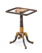 A REGENCY EBONISED AND GILTWOOD OCCASIONAL TABLE, CIRCA 1815