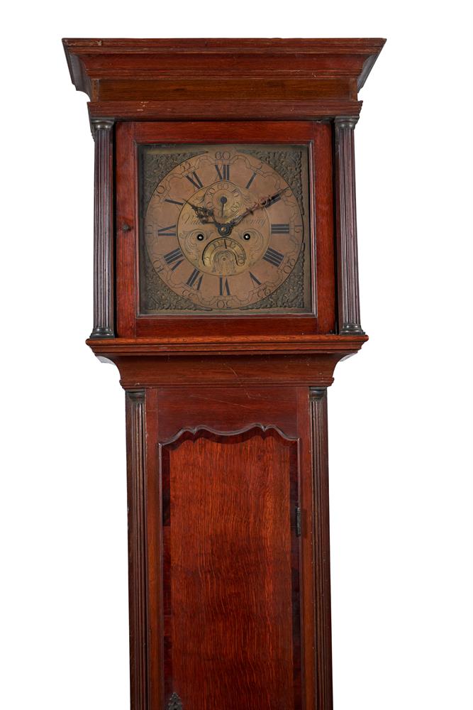 AN OAK AND MAHOGANY CROSSBANDED LONGCASE CLOCK - Image 2 of 2