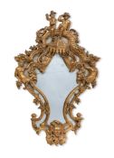 A PAIR OF NORTH ITALIAN GILTWOOD MIRRORS, 19TH CENTURY