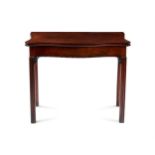 A GEORGE III MAHOGANY CARD TABLE, CIRCA 1780