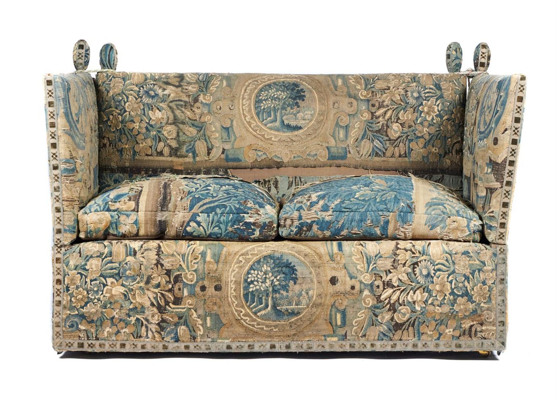 A TAPESTRY UPHOLSTERED KNOLE SOFA, 20TH CENTURY - Image 2 of 2