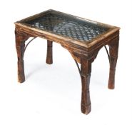 AN INDIAN HARDWOOD OCCASIONAL TABLE, EARLY 20TH CENTURY