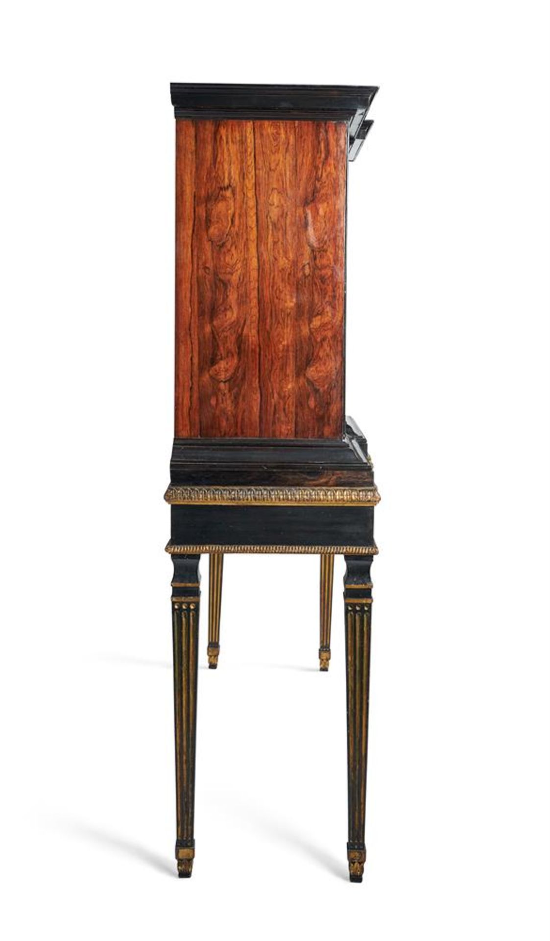 Y A SOUTH ITALIAN VERRE EGLOMISE TORTOISHELL, ROSEWOOD, EBONISED AND EBONY CABINET, LATE 17TH CENTUR - Image 11 of 11