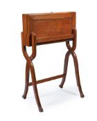A LATE VICTORIAN OAK TRAVELLING DESK, CIRCA 1900