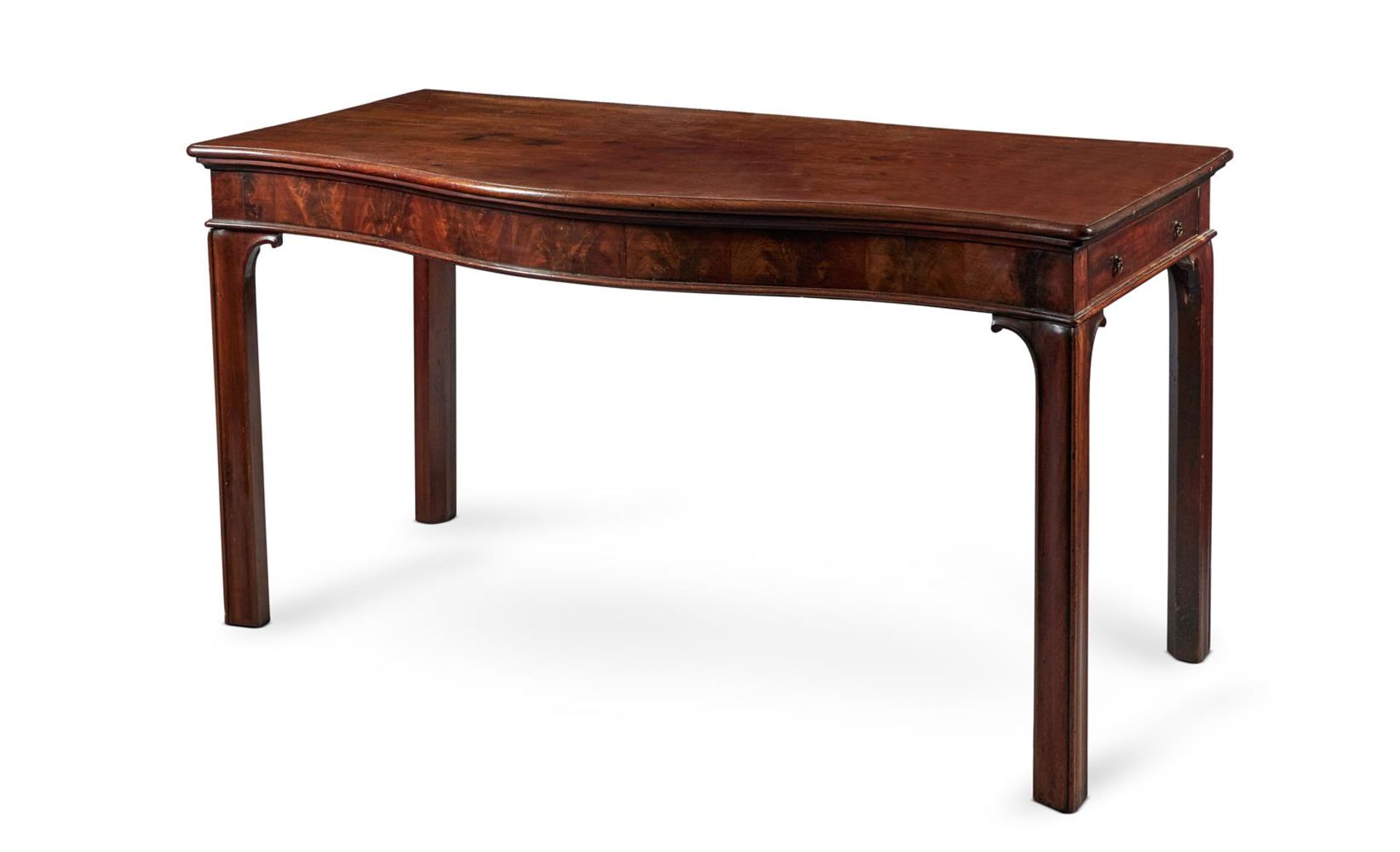 A GEORGE III MAHOGANY SIDE TABLE - Image 3 of 5