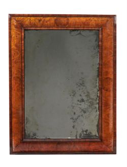 A MATCHED PAIR OF CHARLES II KINGWOOD OYSTER VENEERED WALL MIRRORS, CIRCA 1685