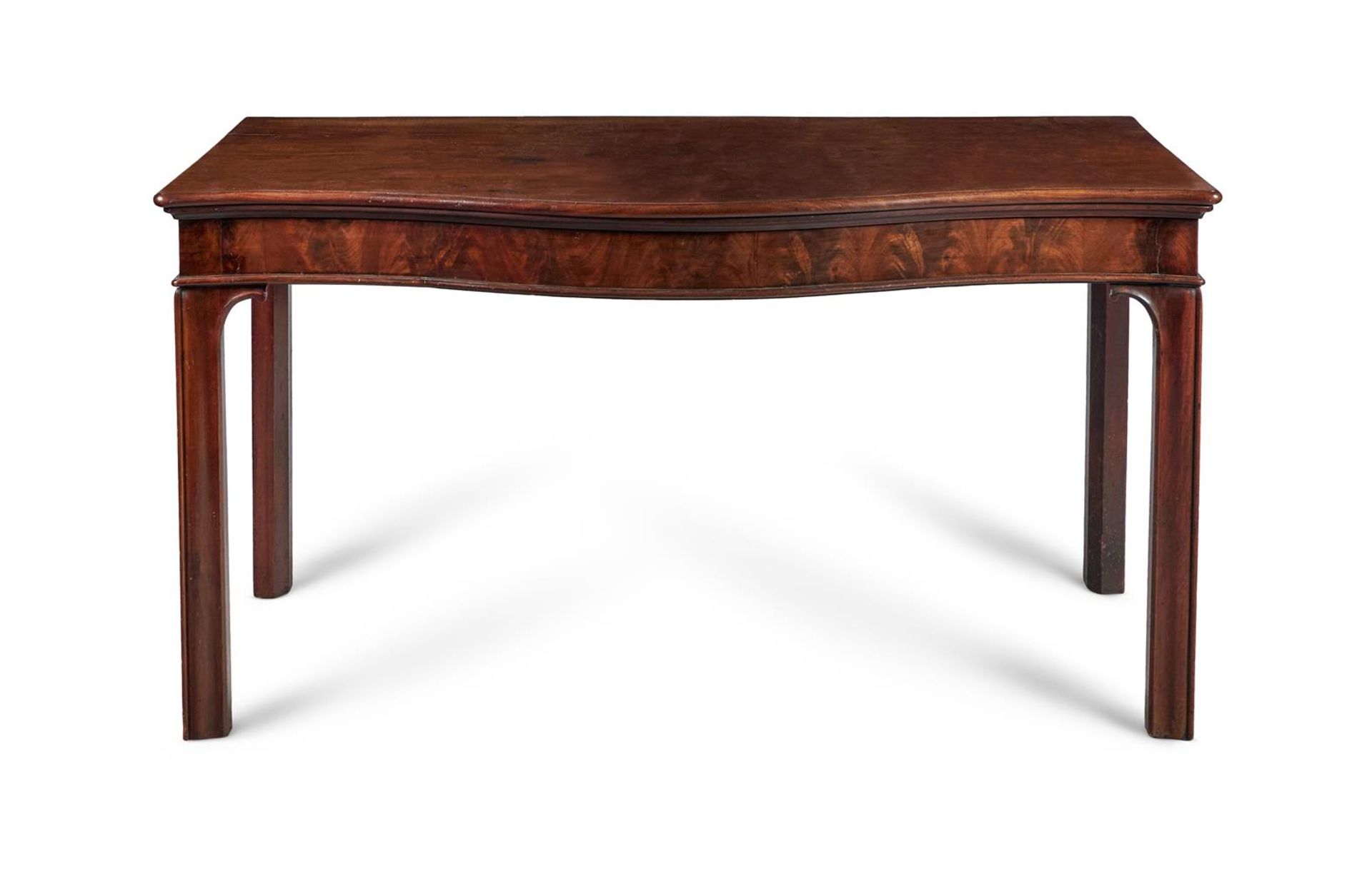 A GEORGE III MAHOGANY SIDE TABLE