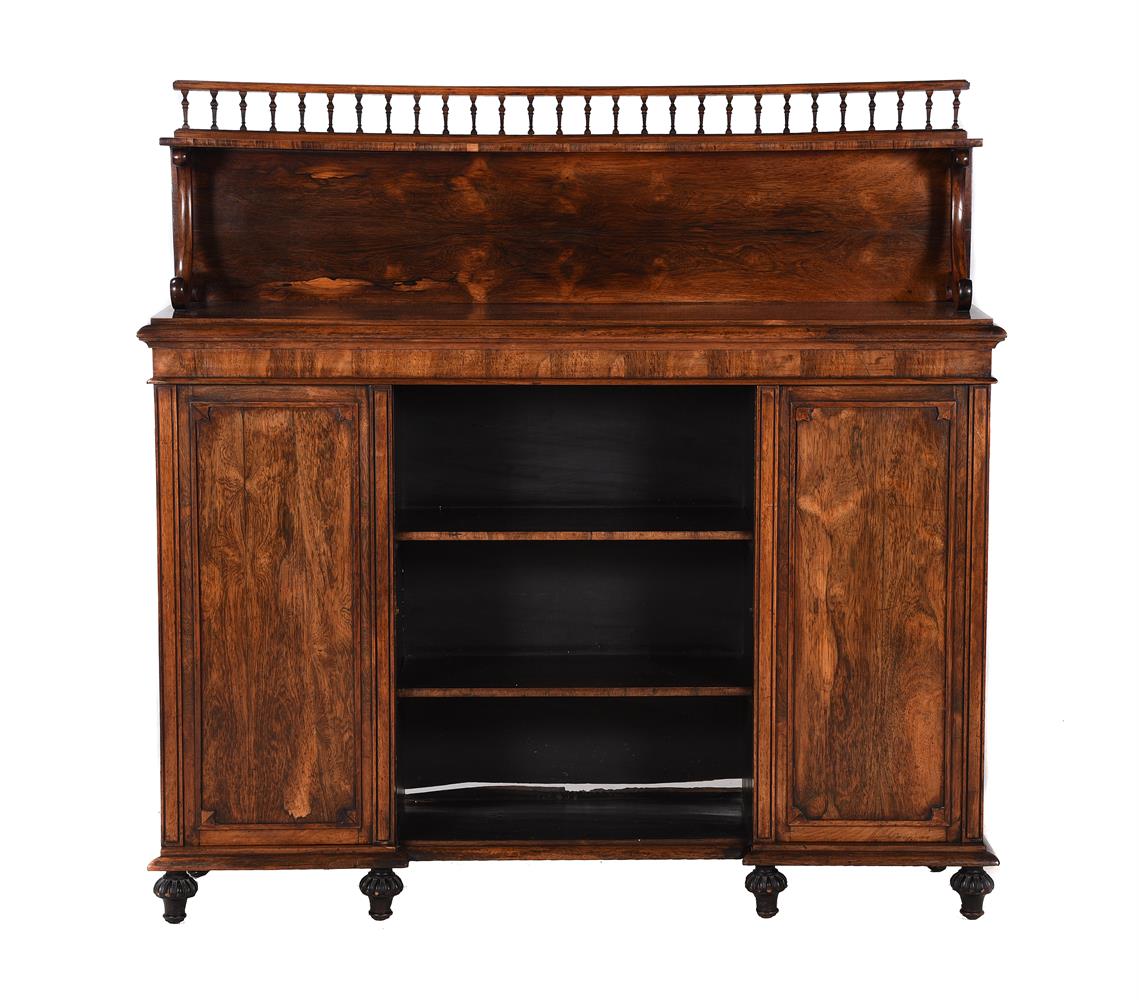 Y A WILLIAM IV ROSEWOOD SIDE CABINET