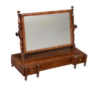 A GEORGE IV MAHOGANY DRESSING MIRROR