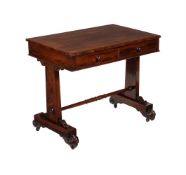 Y A REGENCY ROSEWOOD LIBRARY OR CENTRE TABLE