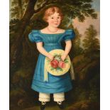 ENGLISH SCHOOL (19TH CENTURY), PORTRAIT OF A GIRL IN BLUE