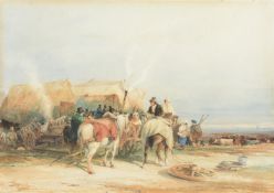 THOMAS MILES RICHARDSON JUNIOR (BRITISH 1813-1890) COWHILL FAIR, NEWCASTLE