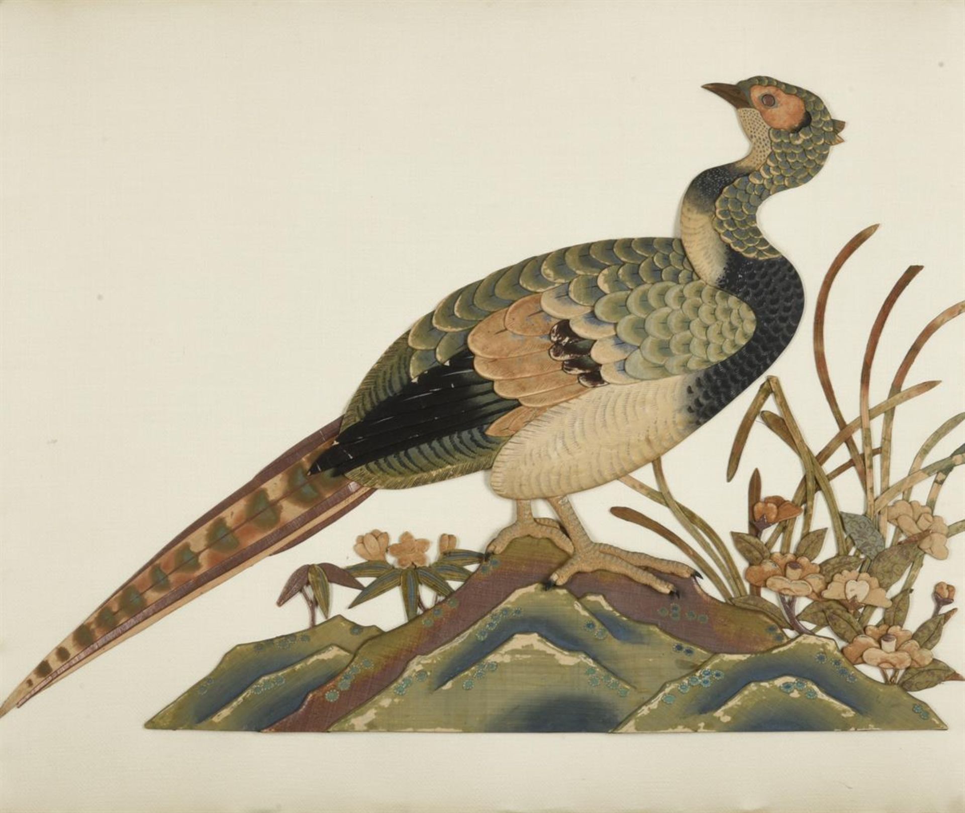 A PAIR OF MIXED MEDIA PICTURES OF BIRDS (20TH CENTURY) - Image 7 of 7