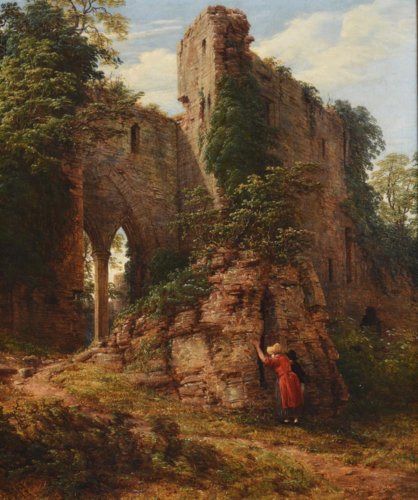 THOMAS BAKER OF LEAMINGTON (BRITISH 1809-1869), FIGURES BY GOODRICH CASTLE