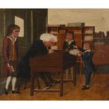 ENGLISH PROVINCIAL SCHOOL (19TH CENTURY), MEETING WITH THE SCHOOL MASTER