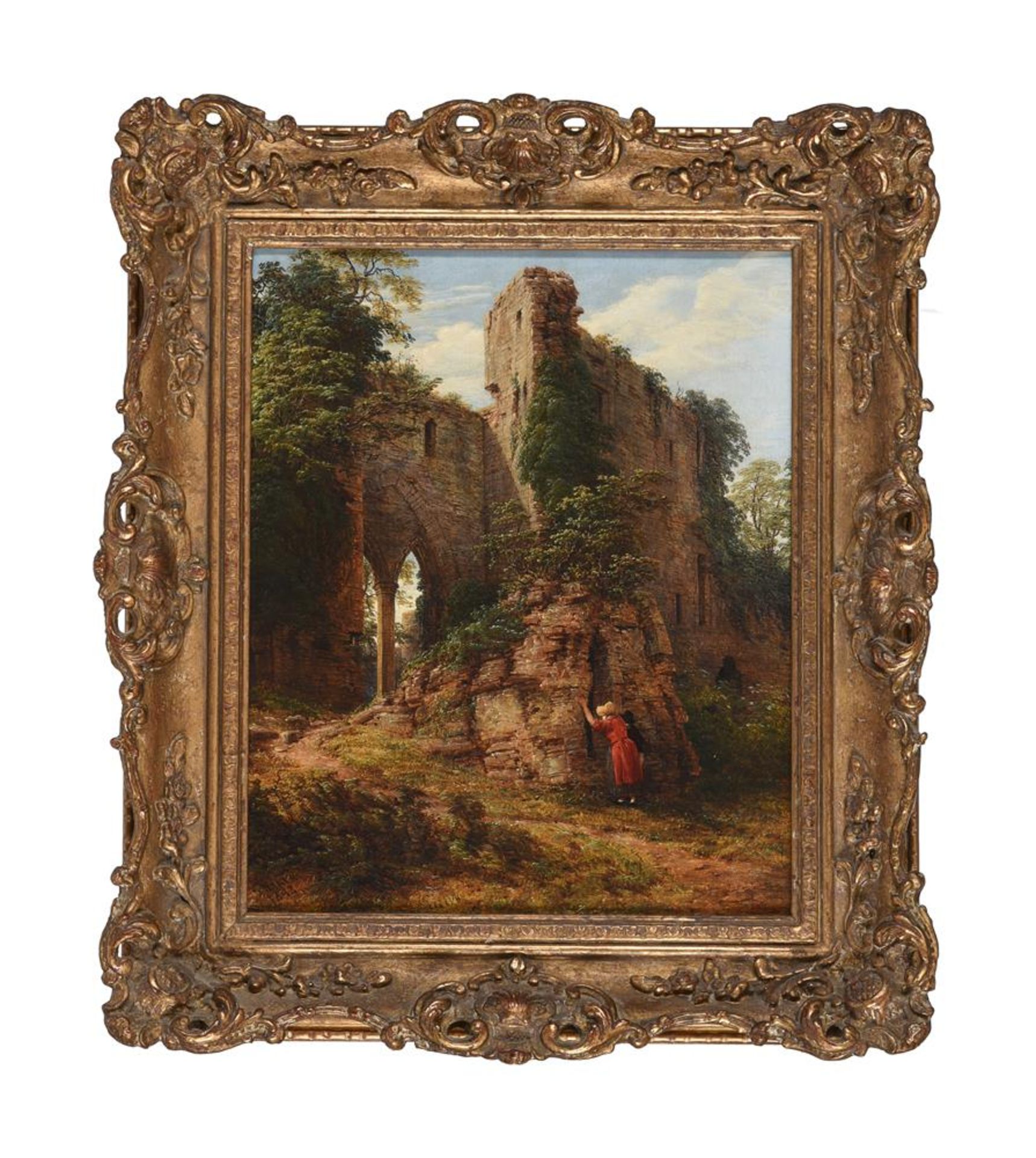 THOMAS BAKER OF LEAMINGTON (BRITISH 1809-1869), FIGURES BY GOODRICH CASTLE - Image 2 of 4