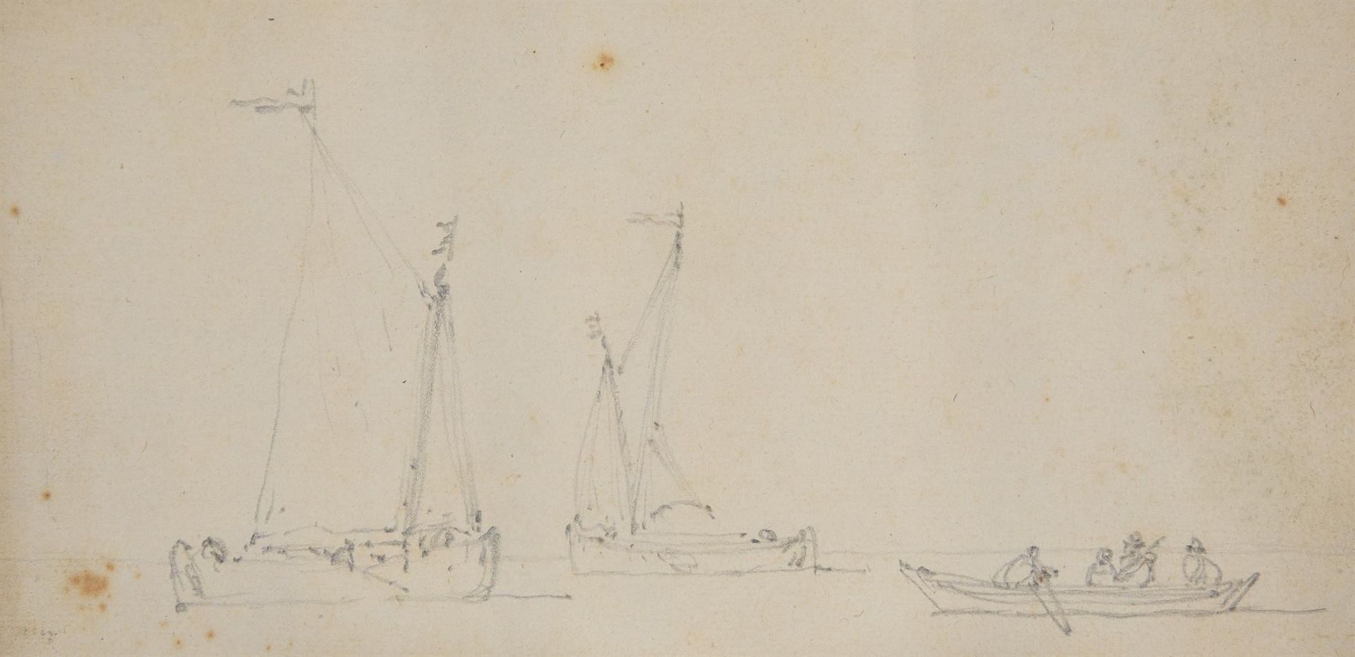 FOLLOWER OF WILLEM VAN DE VELDE, SHIPPING IN A CALM - Image 7 of 10