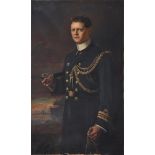 λ FRANK WATSON WOOD (BRITISH 1862-1953), PORTRAIT OF A LIEUTENANT COMMANDER ROYAL NAVY ATTACHÉ