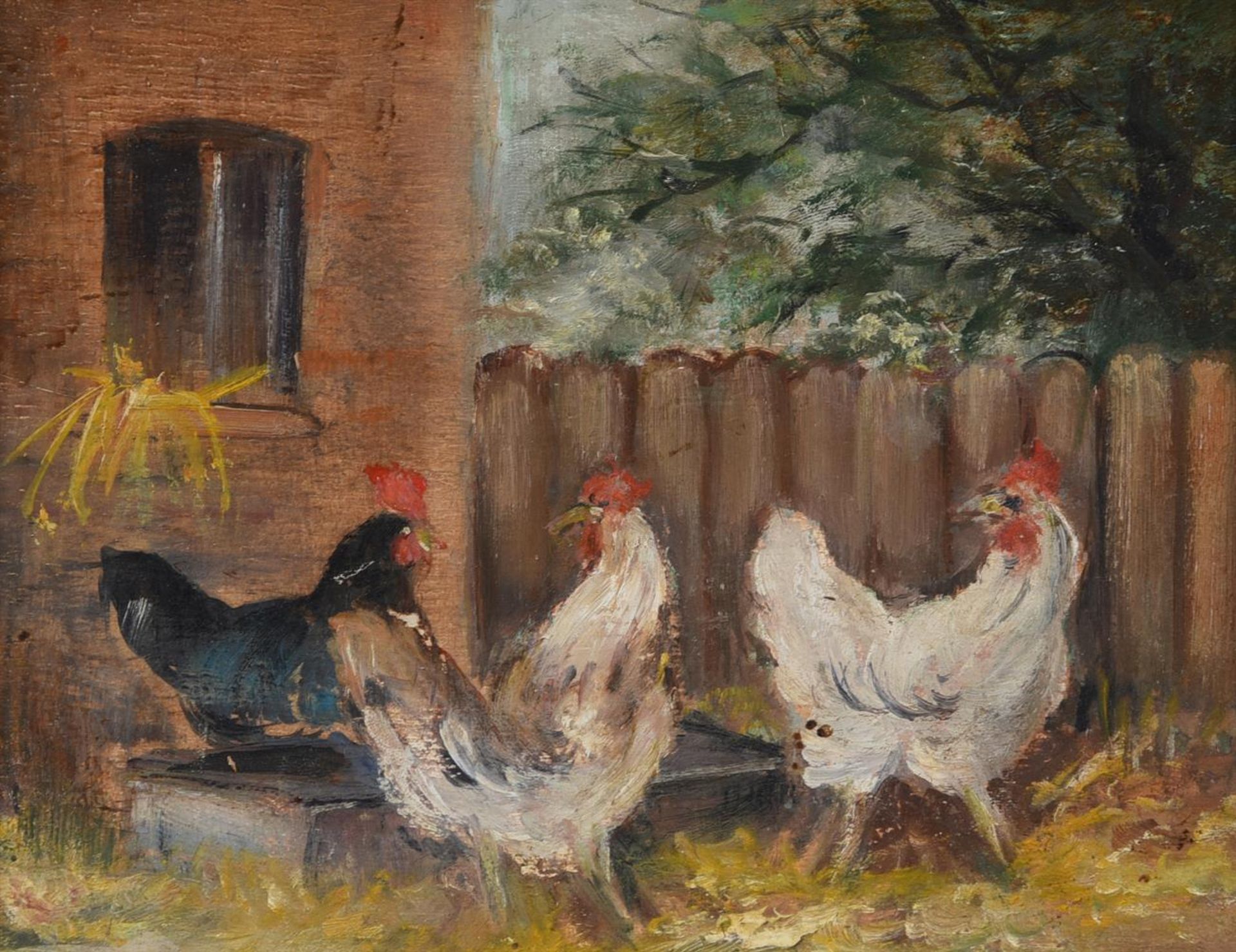 λ JEAN-FREDERIQUE KRINE (FRENCH 20TH CENTURY), LES POULES