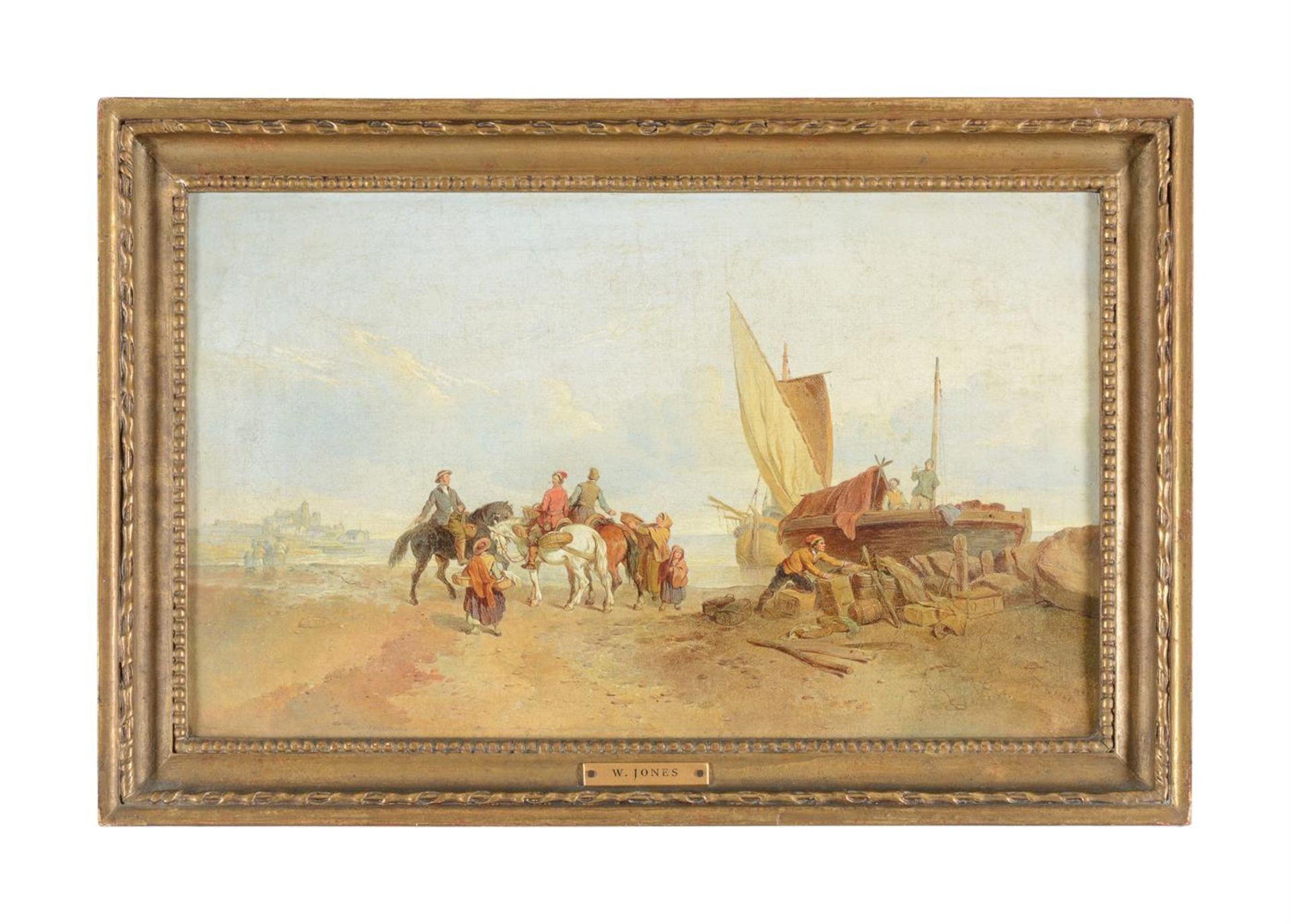 WILLIAM JONES (BRITISH 19TH CENTURY), DISEMBARKING - Bild 2 aus 3