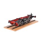 A part built 3 1/2 inch gauge 2-4-0 locomotive rolling chassis