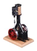 A well-engineered freelance model of a vertical steam engine