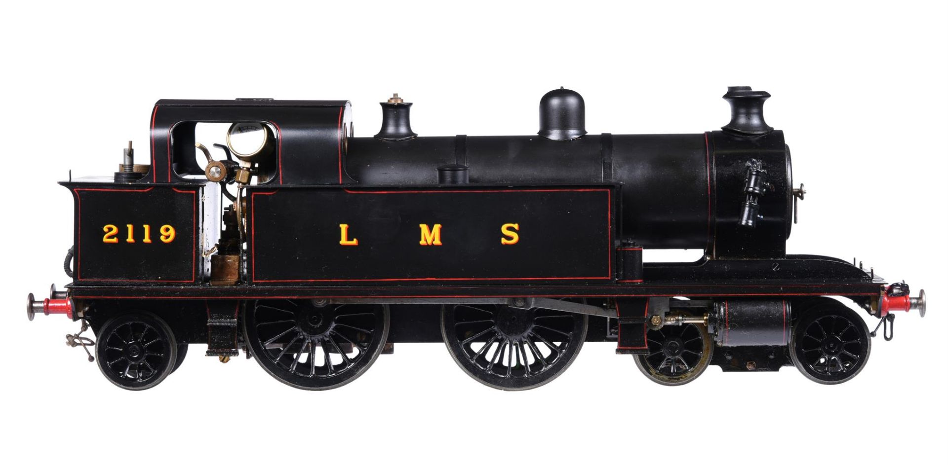 A gauge 1 live steam model of a L M S 4-4-2 Tilbury side tank locomotive No 2119 - Image 2 of 4