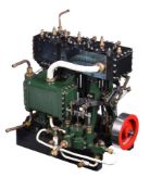 A well-engineered model of a triple expansion marine live steam engine