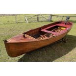 A quality built full size rowing/ sailing boat