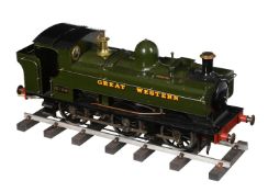 A well-engineered 5 inch gauge model of an 0-6-0 pannier tank locomotive No 5700 'Pansy'
