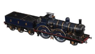 A well-engineered 3 1/2 inch gauge model of GER 2-4-0 Class T19 locomotive No 760 'Petrolea'