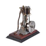 A well-engineered model of a Stuart Turner modified vertical live steam engine