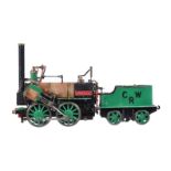 A well-engineered 3 1/2 inch gauge model of a 0-4-0 Canterbury Lamb 'Invicta' tender locomotive