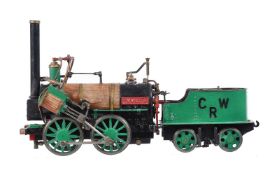 A well-engineered 3 1/2 inch gauge model of a 0-4-0 Canterbury Lamb 'Invicta' tender locomotive