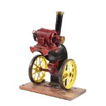 A well-engineered part-built model of a 2-inch scale Fowler Showman's engine