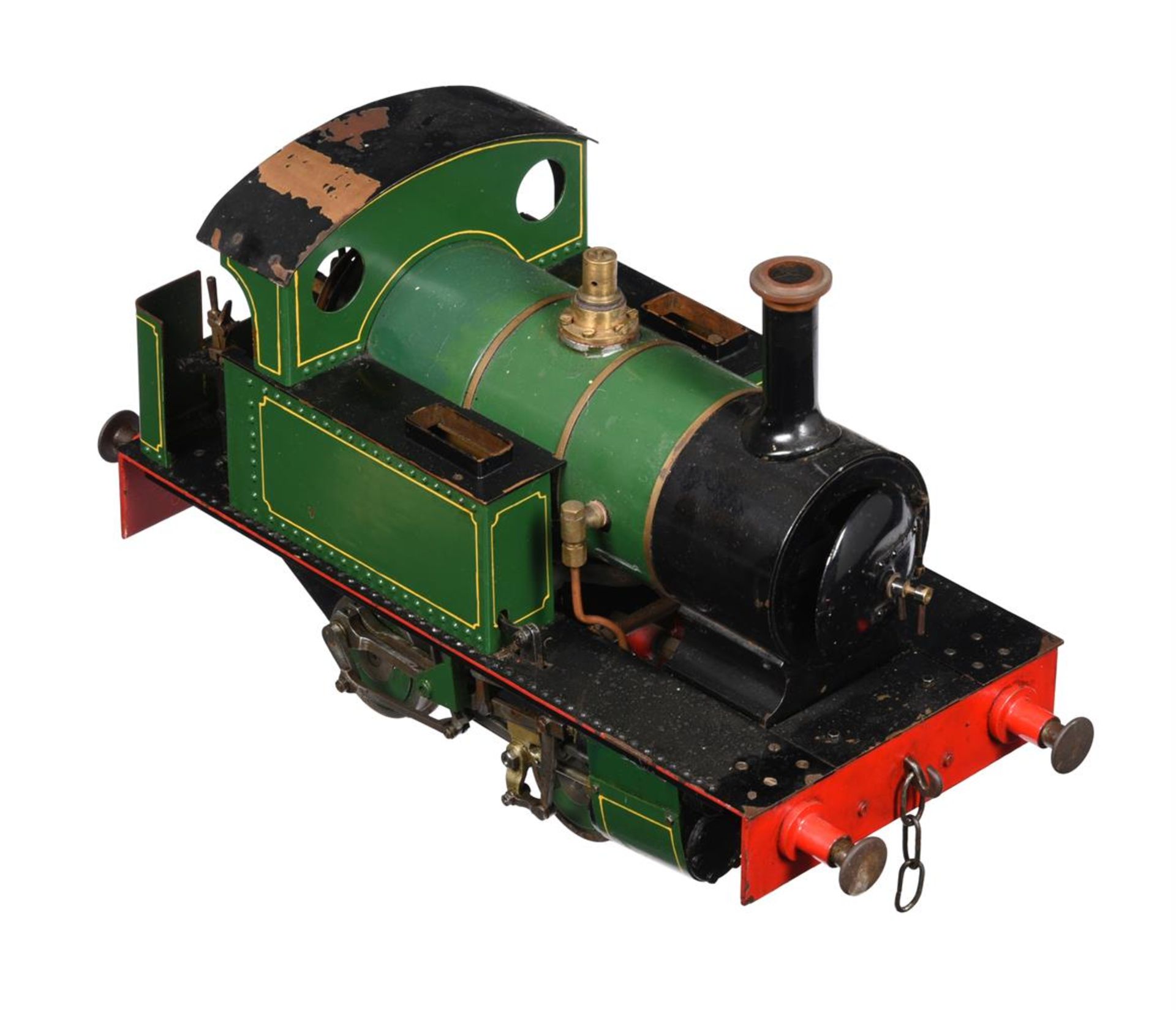 A well-engineered 3 1/2 inch gauge model of an 0-4-0 'Tich' live steam tank locomotive