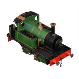 A well-engineered 3 1/2 inch gauge model of an 0-4-0 'Tich' live steam tank locomotive