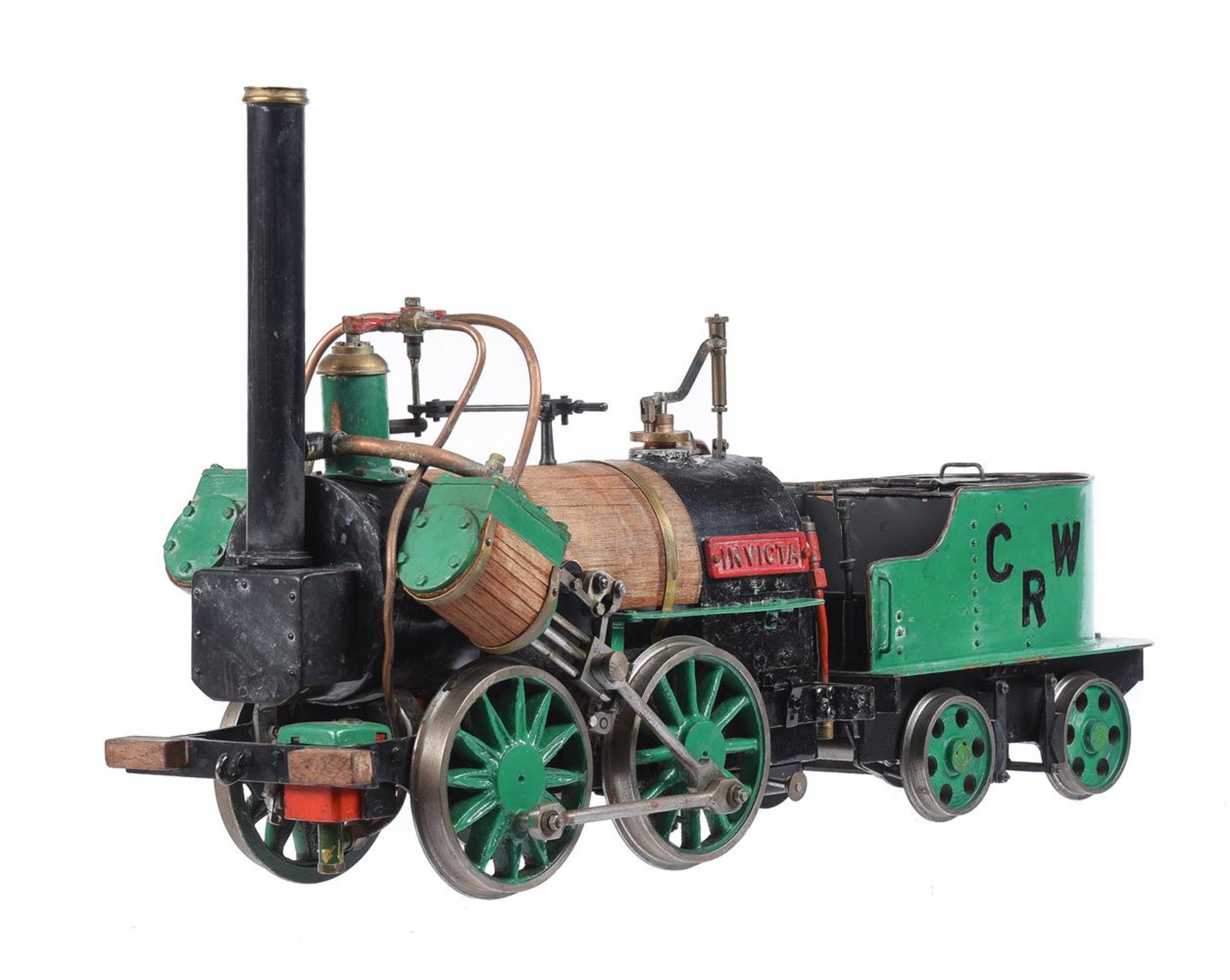 A well-engineered 3 1/2 inch gauge model of a 0-4-0 Canterbury Lamb 'Invicta' tender locomotive - Image 2 of 6
