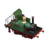 A well-engineered 3 1/2 inch gauge model of an 0-4-0 'Tich' live steam tank locomotive