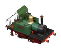 A well-engineered 3 1/2 inch gauge model of an 0-4-0 'Tich' live steam tank locomotive