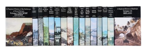 A complete set of sixteen volume's entitled The History of British Railways