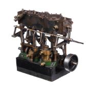A well-engineered model of a Stuart Turner live steam triple marine engine
