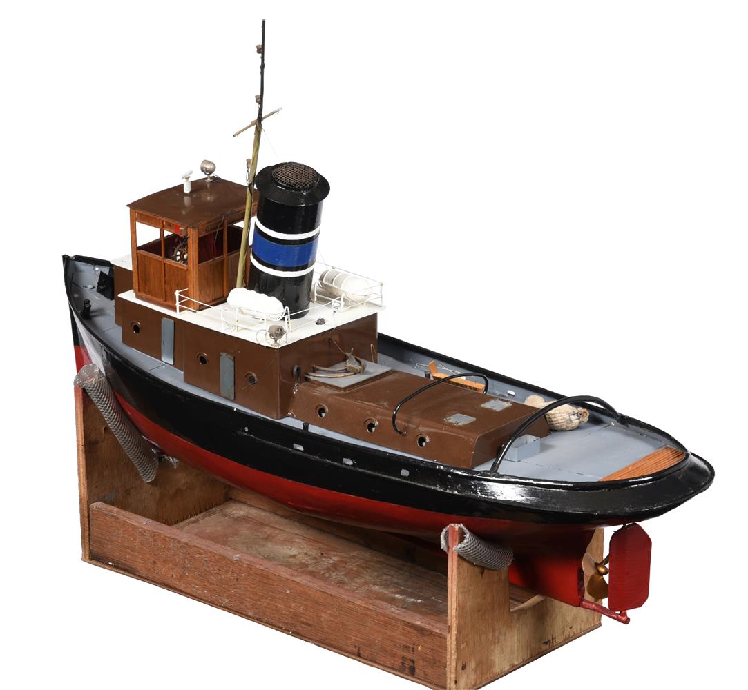 A large scale model of the steam tug boat 'Freddie'